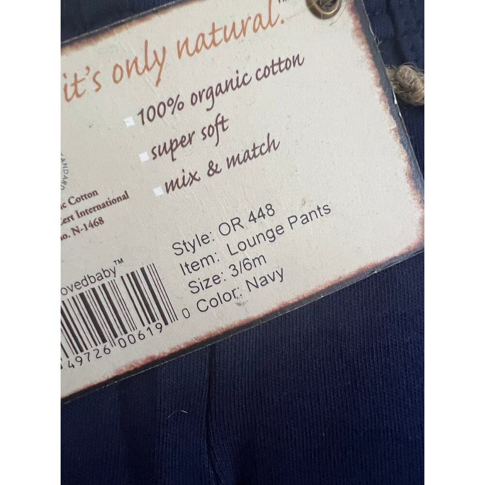 L’ovedbaby Organic Cotton Navy & Stripe Baby Outfit Lot 9pc NB–12M NWT Sleeper - Picture 5 of 8